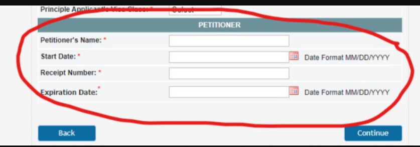 Change Petition Number After Visa Appointment